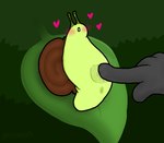 ambiguous_gender anus blush blush_lines bodily_fluids clitoris darkened_anus darkened_genitalia darkened_pussy disembodied_hand extreme_size_difference eyestalks female female/ambiguous gastropod_shell genital_fluids genitals green_body heart_symbol larger_ambiguous leaf looking_pleasured lying mollusk_shell on_back on_leaf plump_labia presenting presenting_vulva rubbing_pussy shell size_difference smaller_female solo_focus vaginal_fluids vulva pincoosh gastropod mollusk snail digital_media_(artwork) signature