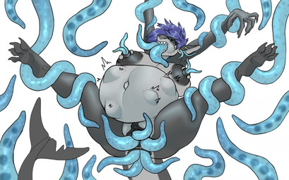 abdominal_bulge anal anal_birth anthro areola belly belly_expansion belly_inflation big_belly big_breasts birth birthing_tentacles breast_pregnancy breasts bulge butt creature_inside expansion female genitals hair huge_belly huge_breasts infestation inflation live_birth nipple_birth nipple_fetish nipple_piercing nipples non-mammal_breasts non-mammal_ears non-mammal_hair non-mammal_nipples nude open_mouth parasite piercing pregnant pregnant_anthro pregnant_female restrained solo tail tentacle_pregnancy tentacles tentacles_from_ass tentacles_from_mouth tentacles_from_pussy thick_thighs unusual_pregnancy vulva ulvbecker aquatic fish shark hi_res