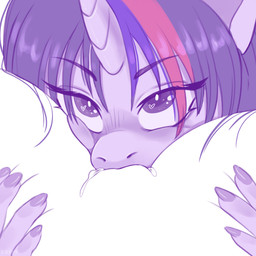 anthro close-up cunnilingus duo face_squish female female/female genitals heart_symbol horn leg_grab oral sex squish thigh_grab vaginal vulva erein friendship_is_magic hasbro my_little_pony mythology rarity_(mlp) twilight_sparkle_(mlp) equid equine mammal mythological_creature mythological_equine unicorn 1:1 absurd_res hi_res
