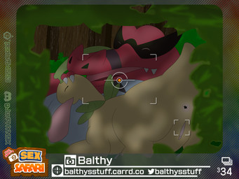 anus butt camera_hud fellatio female feral framed_picture genitals male male/female oral outside_sex penile plant presenting presenting_anus presenting_hindquarters presenting_vulva sex tree vulva wood albinoraynedeer balthysstuff new_pokemon_snap nintendo pokemon pokemon_snap prof_blanc's_sex_safari bayleef generation_2_pokemon generation_5_pokemon krookodile pokemon_(species) 4:3 absurd_res hi_res