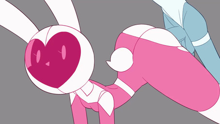 ambiguous_gender ambiguous_penetration anthro balls belt big_butt bodysuit boots bouncing_butt bouncing_tail breasts butt casual_sex clothed clothed_ambiguous clothed_anthro clothed_female clothed_humanoid clothed_sex clothing clothing_aside doggystyle duo eyelashes faceless_ambiguous faceless_character female female/ambiguous female_penetrated footwear from_behind_position fur genitals grey_body grey_skin knee_boots knee_highs legwear leotard leotard_aside long_eared_bat penetration penis pink_bodysuit pink_clothing pink_nose pink_skinsuit scut_tail sex shoes short_tail shoulder_pads skinny_ambiguous skinny_humanoid skinsuit small_breasts tail tail_motion tight_clothing torn_clothing white_belt white_body white_boots white_butt white_clothing white_footwear white_fur white_helmet miscon pinku_(miscon) humanoid lagomorph leporid mammal rabbit animated