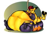 anthro anthrofied belly big_belly big_breasts breasts cleft_tail clothed clothing cosplay_pikachu_(costume) feeding feeding_tube feedism female generation_1_pokemon hi_res hose_inflation huge_belly hyper hyper_belly immobile inflation lionmom mask medical_instrument miriam_(pikachu_libre) nintendo overweight overweight_anthro overweight_female pikachu pokemon pokemon_(species) pokemorph scientific_instrument solo stuffing tail torn_clothing tube weight_gain
