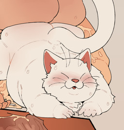 anthro blush bodily_fluids cum duo elderly elderly_male eyes_closed fur genital_fluids human_on_anthro interspecies kemono male male/male mature_male open_mouth overweight overweight_male sex solo_focus white_body white_fur quanjiang dragon_ball korin_(dragon_ball) yajirobe domestic_cat felid feline felis human mammal 2025