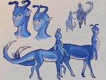 4_eyes blade blue_body blue_fur countershading duo eyestalks feet fur green_eyes hooves male mouthless multi_eye quadruped stripes tail tail_blade tan_body tan_fur weapon_tail lackofa animorphs aximili-esgarrouth-isthill elfangor-sirinial-shamtul alien andalite taur 4:3