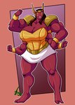 4_arms 4_eyes barefoot big_breasts breasts feet female flexing flexing_bicep hair multi_arm multi_eye multi_limb muscular muscular_female orange_eyes red_body red_hair red_skin solo jaeh ben_10 cartoon_network warner_brothers tini_(ben_10) alien alien_humanoid humanoid tetramand 2012