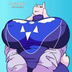 anthro big_breasts breasts female huge_breasts looking_at_viewer mature_anthro mature_female small_head solo magsama rossteddy undertale undertale_(series) toriel boss_monster_(undertale) bovid caprine mammal 2018 2d_animation animated digital_media_(artwork) motion_tweening short_playtime