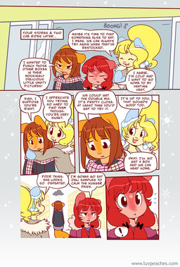 anthro clothed clothed_anthro clothing dialogue female fully_clothed fully_clothed_anthro pink_nose speech_bubble text miu mammal rodent sciurid tree_squirrel 2011 comic english_text url