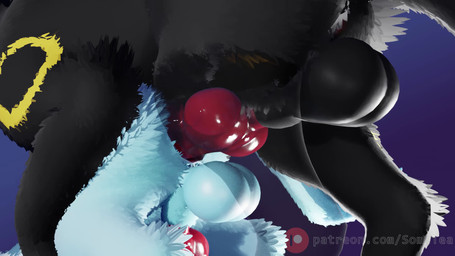 anal anal_penetration anal_tugging animal_genitalia animal_penis ball_slap balls big_balls big_penis black_body black_fur blue_body blue_eyes blue_fur bouncing_balls bouncing_butt butt canine_genitalia canine_penis close-up deep_penetration duo feral feral_on_feral from_behind_position fur genitals huge_balls huge_penis hung_bottom knot knotted_penis looking_pleasured lying male male/male mount mounting on_front orifice_tugging penetration penis red_eyes rough_sex saggy_balls sex sheath slap sometea nintendo pokemon eeveelution generation_2_pokemon generation_4_pokemon glaceon pokemon_(species) umbreon 16:9 animated hi_res no_sound short_playtime video widescreen