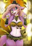 anthro blue_eyes clothed clothing female lingerie midriff navel partially_clothed skimpy solo tattoo wolflady roxy_bradingham canid canine canis mammal wolf 2015 digital_media_(artwork)