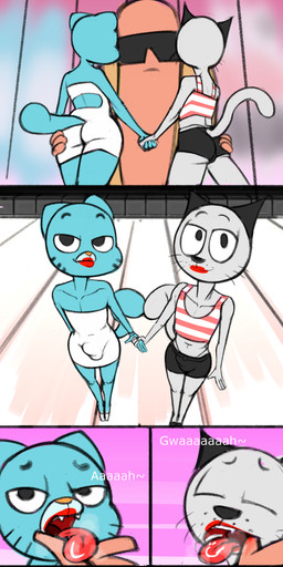 2019 absurd_res anthro black_clothing black_footwear blue_fur bulge butt cartoon_network clothed clothing comic crossdressing cub digital_media_(artwork) domestic_cat dress duo_focus eddie_puss eyewear felid feline felis footwear fur girly grey_fur group gumball_watterson hi_res kissing lipstick looking_at_viewer makeup male male/male mammal open_mouth penis_outline shoes shota smile sunglasses the_amazing_world_of_gumball the_complex_adventures_of_eddie_puss tongue tongue_out white_clothing white_footwear young zambs
Rating: Explicit
Score: 2
User: zambs
Date: May 19, 2019 2019 absurd_res anthro black_clothing black_footwear blue_fur bulge butt cartoon_network clothed clothing comic crossdressing cub digital_media_(artwork) domestic_cat dress duo_focus eddie_puss eyewear felid feline felis footwear fur girly grey_fur group gumball_watterson hi_res kissing lipstick looking_at_viewer makeup male male/male mammal open_mouth penis_outline shoes shota smile sunglasses the_amazing_world_of_gumball the_complex_adventures_of_eddie_puss tongue tongue_out white_clothing white_footwear young zambs
Rating: Explicit
Score: 2
User: zambs
Date: May 19, 2019