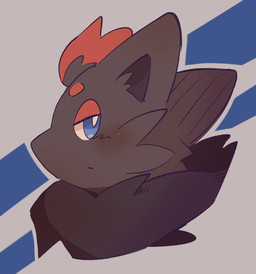 ambiguous_gender feral fur solo whtink nintendo pokemon canid generation_5_pokemon mammal pokemon_(species) zorua hi_res tagme