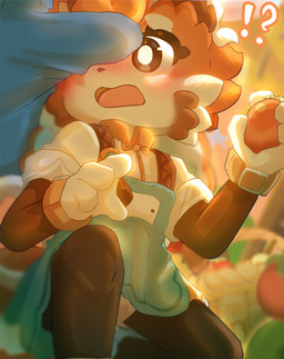 anthro blush bulge butt clothed clothing detailed_bulge duo erection erection_under_clothing farm female food fruit fur genital_outline hair male male/female outside panties penis_outline plant pumpkin tail tongue underwear young young_anthro young_female fu_kawa mihoyo petit_planet yunguo_(petit_planet) ailurid mammal red_panda absurd_res digital_media_(artwork) hi_res
