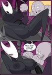 absurd_res alternate_version_at_source anthro areola arthropod big_breasts big_butt big_penis blush breasts butt comic duo english_text featureless_(disambiguation) female genitals hi_res hollow_knight hornet_(hollow_knight) idolomantises insect male male/female penis presenting presenting_pussy pussy team_cherry text wide_hips
