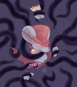 anal anal_penetration animal_genitalia anthro anthro_penetrated anus armless blush bodily_fluids censor_bar censored_genitalia censored_penis censored_tentacle clothed clothed_sex clothing cum drooling erection fangs floating_feet floating_hands fur genital_fluids genital_slit genitals grey_anus grey_background grey_body grey_fur heart_symbol ineffective_censorship leaking_cum legless male male_anthro male_penetrated nubbed_tentacles open_mouth penetration penis pink_penis puffy_anus pupils questionable_consent restrained restrained_arms restrained_by_tentacles restrained_feet restrained_legs saliva sex simple_background slit_pupils snout solo sweat sweatdrop tapering_penis teeth tentacle_around_penis tentacle_in_ass tentacle_penetration tentacle_sex tentaclejob tentaclejob_while_penetrated tentacles wearing_hat yellow_eyes ariarik_o0 kirby_(series) kirby_squeak_squad nintendo dark_nebula daroach mammal murid murine rat rodent 2023 censored digital_drawing_(artwork) digital_media_(artwork) english_description hi_res