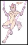 anthro areola black_border border breasts colored_pencil feet female fur genitals hair looking_at_viewer markings nipples nude paws pussy simple_background smile solo spots spotted_body spotted_fur tail text toes yellow_body cougar_leon autumn_williams hyena mammal were werehyena 2020 colored_pencil_(artwork) hi_res traditional_media_(artwork)