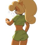 anthro clock clothing female hair solo tailless watch wristwatch fridge_(artist) activision crash_bandicoot_(series) coco_bandicoot bandicoot mammal marsupial