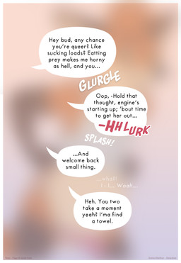 border dialogue endosoma female female_prey male male_pred non_fatal_vore offscreen_character onomatopoeia safe_vore soft_vore sound_effects speech_bubble text vore white_border zero_pictured amadose rabbitseason_(amadose) absurd_res artist_name english_text hi_res