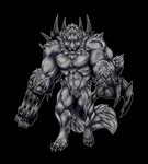 anthro back_spikes big_claws claws digitigrade finger_claws gatling_gun gun gun_arm machine_gun male mane metal_claws metallic_body metallic_hair minigun monotone_body mouthless muscular muscular_anthro muscular_male nude_anthro nude_male paws pointy_ears pseudo_hair ranged_weapon simple_background solo spikes spikes_(anatomy) transparent_background weapon wirwik mythology canid canine canis elemental_creature mammal metal_creature mineral_fauna mythological_canine mythological_creature werecanid werecanine werecreature werewolf wolf alpha_channel hi_res