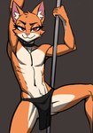 anthro athletic athletic_anthro athletic_male bedroom_eyes bottomwear cheek_tuft choker clothed clothing confident dancing facial_tuft femboy flexing fur hair inner_ear_fluff jewelry loincloth loincloth_only looking_at_viewer male multicolored_body narrowed_eyes navel necklace orange_body orange_fur orange_hair pole pole_dancing red_eyes seductive short_hair simple_background solo spread_legs spreading tail topless tuft two_tone_body twunk white_body white_fur f4ephantomii domestic_cat felid feline felis mammal hi_res