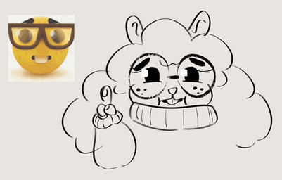 anthro blush clothing eyelashes eyewear female fluffy fluffy_hair freckles fur glasses hair long_eyelashes nerd overweight overweight_female round_glasses shy solo sweater topwear turtleneck underwear yuka_tanga nerd_emoji_(meme) theo_(yuka_tanga) flying_squirrel japanese_dwarf_flying_squirrel mammal rodent sciurid absurd_res hi_res meme monochrome sketch