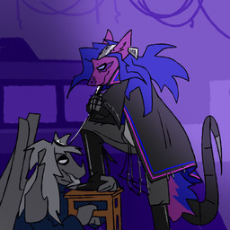 anthro bdsm boot_licking boot_worship boots clothed clothing coat duo eye_scar facial_scar feet foot_fetish footwear implantation male male/male prosthetic prosthetic_arm prosthetic_limb riding_crop scar shoe_fetish shoes simple_background smile topwear whip cammohu mythology dragon hybrid mythological_creature mythological_scalie scalie 1:1 absurd_res hi_res