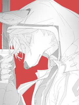 anthro clothed clothed_anthro clothed_male clothing collared_shirt dress_shirt eyebrows eyes_closed fur furgonomic_headwear furgonomic_hoodie furgonomics holding_melee_weapon holding_object holding_sword holding_weapon hoodie inner_ear_fluff light_body light_fur male melee_weapon necktie red_background shirt simple_background solo sword topwear tuft weapon chiayeeee blaze_(lie_huo_fire) canid canine fox mammal 2023 absurd_res bust_portrait digital_drawing_(artwork) digital_media_(artwork) hi_res portrait