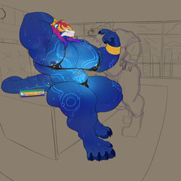 big_muscles bone chair city city_background cityscape clothing duo eyewear furniture glasses hair latex latex_clothing lgbt_pride long_hair looking_at_another male muscular muscular_male nails office office_chair office_desk pawpads pecs pride_color_flag pride_colors sketchy skull skull_head vincian_pride_colors wearing_glasses entitropy league_of_legends mythology riot_games tencent aurelion_sol_(lol) enti_orasia_(entitropy) dragon mythological_creature mythological_scalie scalie absurd_res hi_res sketch_page