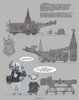 ambiguous_gender antennae_(anatomy) anthro armor bag biped black_text blue_body blue_eyes closed_smile clothed clothing dialogue exclamation_point eyebrows eyewear gloves goggles grey_text group hand_in_pocket handwear headgear helmet holding_armor holding_headgear holding_helmet holding_object horn jacket mouth_closed open_mouth open_smile paws pockets pupils question_mark red_eyes sculpture smile speech_bubble standing statue structure tail talking_to_viewer teeth text tongue topwear white_body white_pupils white_sclera wings goblin_serf nintendo pokemon pokemon_mystery_dungeon spike_chunsoft absol articuno axew dragonite eeveelution generation_1_pokemon generation_3_pokemon generation_4_pokemon generation_5_pokemon glaceon legendary_pokemon moltres oshawott pokemon_(species) 2025 artist_name english_text hi_res