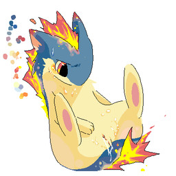 3_toes big_pupils biped blue_body blue_ears blue_fur bodily_fluids clitoris countershading cum dipstick_ears ear_markings featureless_feet feet female feral fire flaming_back fur genital_fluids genitals humanoid_genitalia humanoid_vulva iris legs_up markings multicolored_body multicolored_ears multicolored_fur pawpads pupils red_ears red_eyes simple_background sitting solo sweat toes two_tone_body two_tone_ears two_tone_fur vaginal_fluids vulva white_background yellow_body yellow_countershading yellow_fur yellow_vulva riu nintendo pokemon generation_2_pokemon pokemon_(species) quilava 1:1 low_res shaded