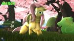 16:9 3d_(artwork) 4k absurd_res ambient_bird ambient_rabbit anthro anthrofied areola avian bedroom_eyes big_breasts bird blue_jay breasts corvid digital_media_(artwork) equid equine female fluttershy_(mlp) forest forest_background friendship_is_magic half-closed_eyes hasbro hi_res hooves-art horse jay_(bird) lagomorph leporid looking_at_viewer mammal my_little_pony mythological_creature mythological_equine mythology narrowed_eyes nature nature_background new_world_jay nipples nude nude_anthro nude_female oscine passerine pegasus plant pony presenting presenting_breasts rabbit seductive smile smiling_at_viewer solo source_filmmaker_(artwork) text tree widescreen wings