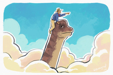 belt blue_clothing blue_shirt blue_topwear bottomwear clothing cloud cloudy_sky duo female male pants shirt sky topwear squeegool jurassic_park universal_studios alan_grant sam_neill brachiosaurid brachiosaurus dinosaur human macronarian mammal prehistoric_species reptile saurischian sauropod sauropodomorph scalie hi_res in_memoriam
