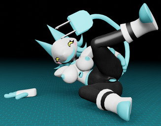 anthro blue_nipples blue_vulva breasts female genitals lying machine nipples presenting presenting_vulva simple_background solo vulva ctmmdv sintronic_(modeler) deltarune undertale_(series) tasque_manager darkner felid feline mammal robot 2021 3d_(artwork) blender_(artwork) digital_media_(artwork)