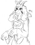 anthro black_eyes boop claws clothed clothing disembodied_hand duo ears_down fur heart_symbol horn male mouth_closed nose_boop pivoted_ears question_mark robe solo_focus jimfoxx undertale undertale_(series) asriel_dreemurr_(god_form) bovid caprine goat mammal 2017 half-length_portrait hi_res portrait signature