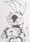 anthro big_breasts blush breasts female nipples solo cyrockstar cyrosso idw_publishing sega sonic_the_hedgehog_(comics) sonic_the_hedgehog_(idw) sonic_the_hedgehog_(series) surge_the_tenrec afrosoricid mammal tenrec hi_res