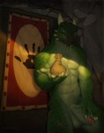 abs anthro bag balls banner biceps blue_eyes bodily_fluids cave claws dripping erection finger_claws foreskin genital_fluids genitals glans green_balls green_body green_claws green_penis green_scales holding_bag holding_object horn humanoid_genitalia humanoid_penis male muscular muscular_anthro muscular_male pecs penis pink_glans precum precum_drip precum_string propositioning scales scar smile solo spikes teeth thick_foreskin white_horn white_spikes conditional_dnp tojo_the_thief bethesda_game_studios microsoft skyrim the_elder_scrolls the_dark_brotherhood_(the_elder_scrolls) veezara argonian scalie 2021 hi_res signature