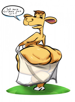 anthro asking big_butt biped brown_hair butt dialogue eyebrows eyelashes female fur hair huge_butt looking_back nude nude_anthro nude_female open_mouth presenting presenting_hindquarters simple_background solo speech_bubble tan_body tan_fur text white_background rubbish_chameleon animal_crossing nintendo saharah_(animal_crossing) camel camelid mammal english_text hi_res