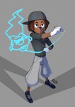 anthro artist clothing drawing dreadlocks hat headgear headwear male solo dude-doodle disney goof_troop fan_character lucas_(tanna21) powerline_(goof_troop) canid canine canis domestic_dog mammal absurd_res hi_res