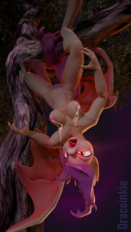anthro bodily_fluids breast_milking claws female genitals glowing glowing_eyes hissing lactating nipples pubes solo upside_down vulva dracoinkie friendship_is_magic hasbro my_little_pony flutterbat_(mlp) fluttershy_(mlp) equid mammal 3d_(artwork) 9:16 absurd_res digital_media_(artwork) hi_res