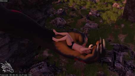 anthro areola big_breasts black_lips black_sclera blue_areola blue_nipples blue_tongue boxer_briefs breasts clothed clothing duo extreme_size_difference facial_piercing female glowing glowing_eyes green_eyes green_hair hair horn human_on_anthro interspecies larger_anthro larger_female licking lips macro male male/female mouth_play nipples nose_piercing nose_ring open_mouth outside piercing ring_piercing size_difference smaller_human tongue topless topless_male underwear anrax crimsoncreaturecreations mythology azara chase_(crimsoncreaturecreations) dragon human mammal mythological_creature mythological_scalie scalie 16:9 3d_(artwork) 3d_animation animated digital_media_(artwork) hi_res short_playtime sound webm widescreen
