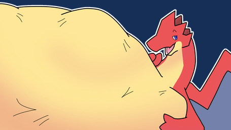 after_vore ambiguous_gender anthro belly big_belly blue_eyes group huge_belly hyper hyper_belly mass_vore multiple_prey open_mouth red_arms red_body red_wings tan_belly vore wings ryuandragon mythology ryuan_(ryuandragon) dragon mythological_creature mythological_scalie scalie 16:9 2026 alpha_channel hi_res widescreen