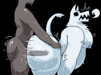 anal anal_penetration barazoku big_butt big_penis black_background bodily_fluids butt butt_grab genitals hand_on_butt larger_sub male pecs penetration penile penile_penetration penis penis_in_ass penis_silhouette sex simple_background size_difference submissive sweat sweatdrop sweaty_body sweaty_butt tail thick_thighs white_body youtuber ritcherr youtube anonymous_character theft_king_(youtube)