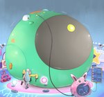 2022 bellibolt belly big_belly generation_1_pokemon generation_9_pokemon glistening glistening_body green_body heart_symbol hose hose_in_mouth hose_inflation huge_belly hyper hyper_belly inflation inflation_fetish iono_(pokemon) nintendo pokemon pokemon_(species) selphy6 spherical_inflation wigglytuff