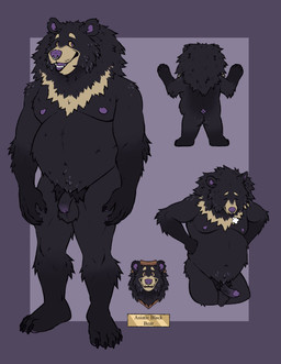 anthro balls belly black_body black_fur black_penis blue_body erection eyes_closed flaccid foreskin fur genitals hands_on_hips humanoid_genitalia humanoid_penis looking_at_viewer male male_anthro moobs nipples notched_ear nude nude_anthro nude_male overweight overweight_anthro overweight_male penis purple_eyes purple_penis rear_view simple_background smile smiling_at_viewer solo standing tan_body tan_fur text vein veiny_penis yellow_sclera labradorszn bear black_bear mammal ursine 2025 english_text hi_res model_sheet