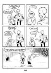 2017 animated_skeleton bone c-puff clothed clothing comic english_text group hi_res humanoid mammal monochrome not_furry papyrus_(undertale) sans_(undertale) skeleton speech_bubble text undead undertale undertale_(series) url