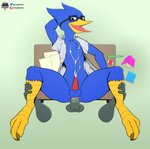 3_toes anal anal_penetration anthro anus avian_feet balls beak blue_balls blue_body blue_feathers bodily_fluids book bottomless butt clothed clothing cum cum_in_ass cum_inside cum_on_belly cum_on_body cum_on_chest cum_on_penis cum_on_self desk disembodied_hand disembodied_penis duo eraser eyewear feathers feet fingers first_person_view front_view furniture genital_fluids genitals glasses gradient_background hand_behind_head hand_on_leg looking_at_viewer lying male male/male male_penetrated male_penetrating male_penetrating_male on_back open_beak open_clothing open_mouth open_shirt open_smile open_topwear paper partially_clothed patreon_logo pencil_(object) penetrating_pov penetration penis pink_anus pink_penis sex shirt simple_background smile solo_focus spread_legs spreading table talons tapering_penis thick_thighs toes tongue tongue_out topwear twitter_logo yellow_beak fourssss deltarune patreon twitter undertale_(series) berdly avian bird digital_media_(artwork) hi_res signature
