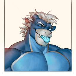anthro blue_eyes blue_tongue front_view hair looking_at_viewer male male_anthro muscular muscular_anthro muscular_male pecs short_hair simple_background tongue white_background white_hair edvardiko mythology nighdruth_(character) dragon mythological_creature mythological_scalie scalie 1:1 absurd_res alternate_version_at_source hi_res