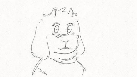 4_fingers anthro bodily_fluids breakdown clothing covering covering_eyes covering_face crying fangs fingers grimace hand_on_face hands_over_eyes head_tuft horizontal_pupils horn long_ears looking_at_viewer male narrowed_eyes open_mouth pupils sad simple_background small_horn solo sweater tears teeth topwear traumatized tuft turtleneck white_background wide_eyed young young_anthro young_male spidertroupeart undertale undertale_(series) asriel_dreemurr boss_monster_(undertale) bovid caprine mammal 16:9 2d_animation animated monochrome widescreen