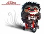 ambiguous_gender humor pun solo tricycle vehicle visual_pun piper_thibodeau saw_(movie) billy_the_puppet mammal pilosan sloth three-toed_sloth xenarthran digital_media_(artwork) digital_painting_(artwork)