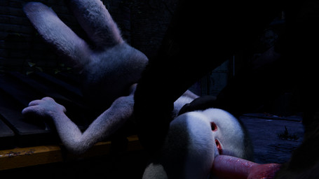 anthro anus doggystyle duo female from_behind_position genitals male male/female night offscreen_male outside penis sex vulva flapelow_(artist) pochemu_(modeler) disney mythology zootopia judy_hopps canid canine canis lagomorph leporid mammal mythological_canine mythological_creature rabbit werecanid werecanine werecreature werewolf wolf 16:9 3d_(artwork) digital_media_(artwork) hi_res widescreen