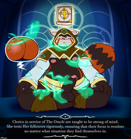 anthro ball_fondling balls belly big_balls big_belly big_butt big_penis black_balls black_body black_fur black_hair black_penis brown_cloak brown_clothing brown_hood butt cleric cloak clothed clothing crossed_legs disembodied_hand erection fluffy fluffy_tail fondling fur genitals ghost_hand group hair hand_print humanoid_genitalia humanoid_penis lotus_pose male meditation moob_grab nipples obscured_eyes overweight overweight_anthro overweight_male penis pink_nipples raised_clothing raised_shirt raised_topwear red_body red_fur shirt sitting spank_marks tail text topwear white_body white_clothing white_fur white_hair white_shirt white_topwear yellow_cloak yellow_clothing yellow_hood felino ken_(shocksauce) ailurid mammal red_panda 2026 absurd_res english_text hi_res